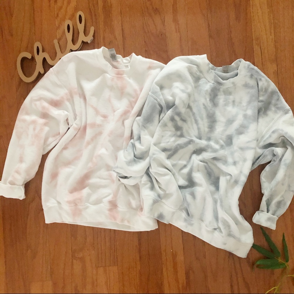 NEW Gray Spiral Tie dye sweatshirt S-5X Tops - Picture 4 of 4